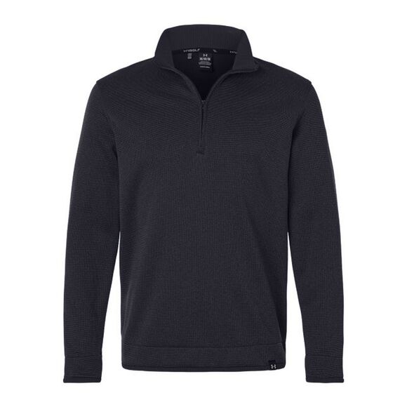 Under Armour Mens Quarter Zip Fleece Top / Black